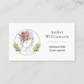 モダンエステティシャンスタイリストスパシエレガントックフローラ ロイヤリティカード (正面)