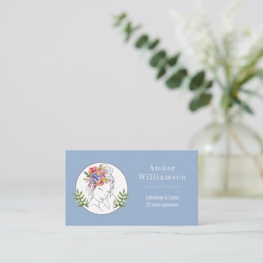 モダンエステティシャンスタイリストスパシエレガントックフローラ ロイヤリティカード (スタンド正面)