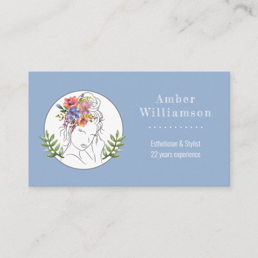 モダンエステティシャンスタイリストスパシエレガントックフローラ ロイヤリティカード