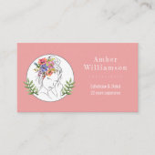 モダンエステティシャンスタイリストスパシエレガントックフローラ ロイヤリティカード (正面)