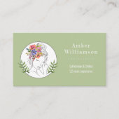 モダンエステティシャンスタイリストスパシエレガントックフローラ ロイヤリティカード (正面)