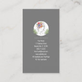 モダンエステティシャンスタイリストスパシエレガントックフローラ 名刺 (裏面)