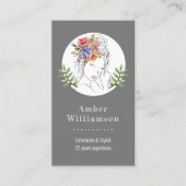 モダンエステティシャンスタイリストスパシエレガントックフローラ 名刺 (正面)