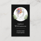 モダンエステティシャンスタイリストスパシエレガントックフローラ 名刺 (正面)