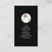 モダンエステティシャンスタイリストスパシエレガントックフローラ 名刺 (裏面)