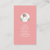 モダンエステティシャンスタイリストスパシエレガントックフローラ 名刺 (裏面)