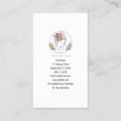 モダンエステティシャンスタイリストスパシエレガントックフローラ 名刺 (裏面)