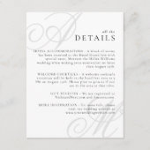 モダンエッジエレガントモノグミニマルラム詳細 エンクロージャーカード (正面)