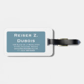 モダンエッフェル塔 ラゲッジタグ (裏面横)