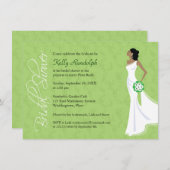 モダンエレガンス ブライダルシャワー 招待状 (正面/裏面)