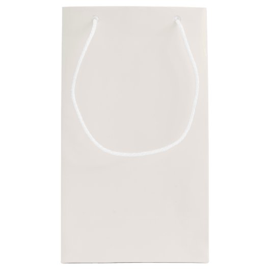 モダンエレガントありが結婚とう スモールペーパーバッグ (裏面)