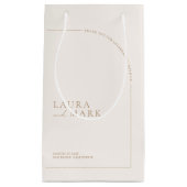 モダンエレガントありが結婚とう スモールペーパーバッグ (正面)