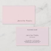 モダンエレガントお洒落かわいらし紫プレーン 名刺 (正面/裏面)