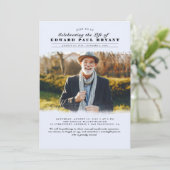 モダンエレガントお祝い 招待状 (スタンド正面)