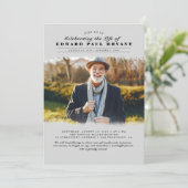 モダンエレガントお祝い 招待状 (スタンド正面)