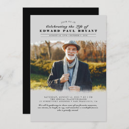 モダンエレガントお祝い 招待状