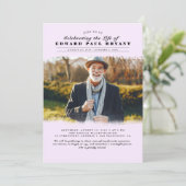 モダンエレガントお祝いPhoto I 招待状 (スタンド正面)