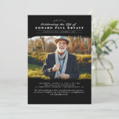 モダンエレガントお祝いPhoto I 招待状 (スタンド正面)