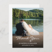 モダンエレガントさん結婚の写真 ノートカード (正面/裏面)