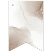 モダンエレガントたった今結婚しました バンティングフラッグ (第1の旗)