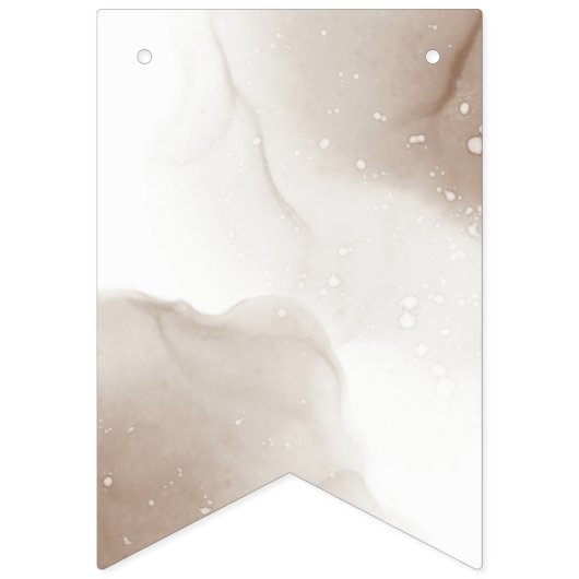 モダンエレガントたった今結婚しました バンティングフラッグ (第1の旗)