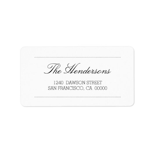 モダンエレガントとミニマル ラベル (正面)