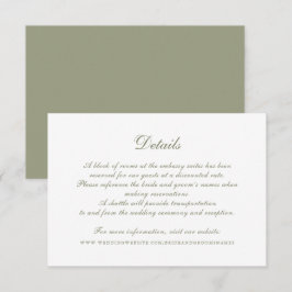 モダンエレガントなカリグラフィー スクリプト ウェディング ディテール 招待状