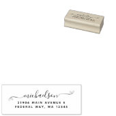 モダンエレガントなカリグラフィー スクリプト 姓 ラバースタンプ (押印)