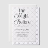 モダンエレガントなリハーサルディナー 前夜のご案内 ベラム紙招待状 (オフセット (招待状))