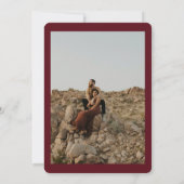 モダンエレガントの結婚台本写真 招待状 (裏面)