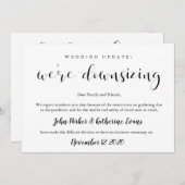 モダンエレガントの結婚発表 (正面/裏面)