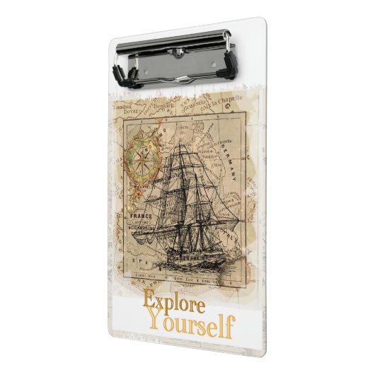 モダンエレガントやる気を起こさせる感動的引用文 ミニクリップボード (アングル2)