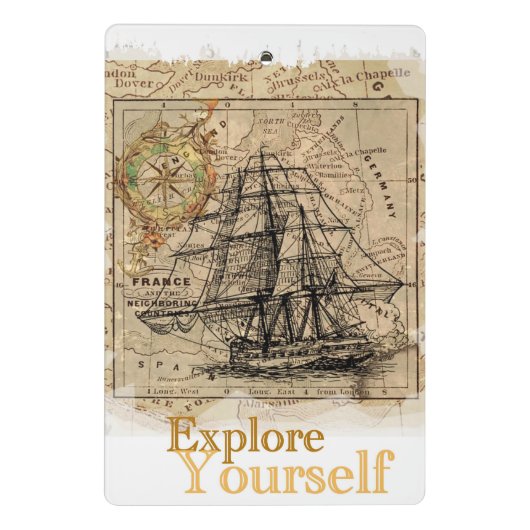 モダンエレガントやる気を起こさせる感動的引用文 ミニクリップボード (裏面)