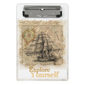 モダンエレガントやる気を起こさせる感動的引用文 ミニクリップボード (正面)