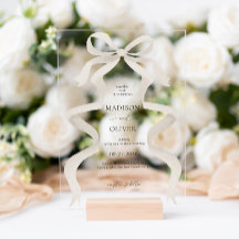 モダンエレガントアイボリーベージュボウ結婚リボン