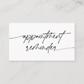 モダンエレガントアポイントメント 予約カード (正面)