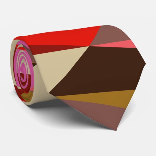 モダンエレガントアールデコ結婚幾何 ネクタイ (ロール)