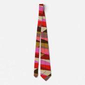 モダンエレガントアールデコ結婚幾何 ネクタイ (裏面)