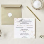 モダンエレガントイスラム教結婚派 招待状