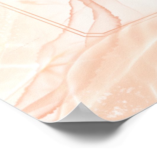 モダンエレガントイスラム結婚教徒のポスター ポスター (角)