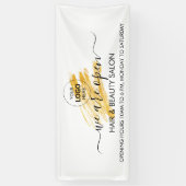 モダンエレガントウェーブグリッター 横断幕 (縦)