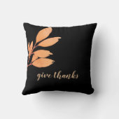 モダンエレガントオリジナル水彩感謝祭 クッション (裏面)