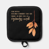 モダンエレガントオリジナル水彩感謝祭 鍋敷き (正面)