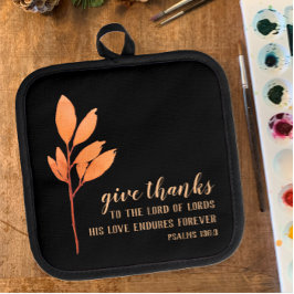 モダンエレガントオリジナル水彩感謝祭 鍋敷き