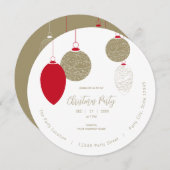 モダンエレガントオーナメント 招待状 (正面/裏面)