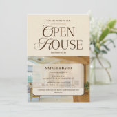 モダンエレガントオープンハウスフォトログビジネス 招待状 (スタンド正面)