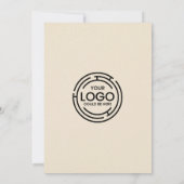 モダンエレガントオープンハウスフォトログビジネス 招待状 (裏面)