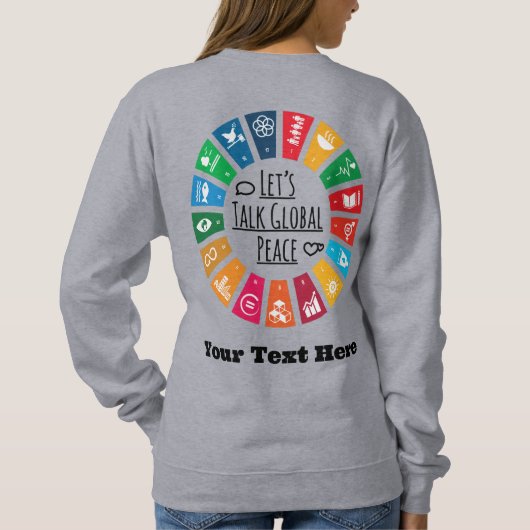 モダンエレガントカスタムトレンディーやる気を起こさせる品 スウェットシャツ (裏面)