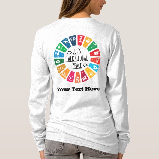 モダンエレガントカスタムトレンディーやる気を起こさせる品 Tシャツ (裏面)