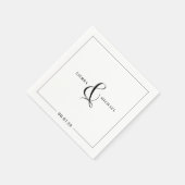 モダンエレガントカスタムパーティーまたは結婚の スタンダードカクテルナプキン (角)